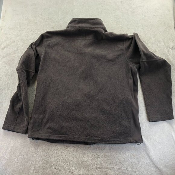 Merrell Mens Fleece Jacket Size XL Full Zip Stand Collar Brown Outdoors Casual - Picture 12 of 12